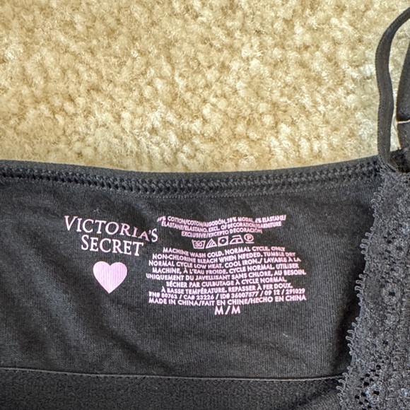 Victoria's Secret Black and Gray Camisole Set - Picture 2 of 6